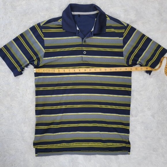 Adidas Men's Polo Shirt with Horizontal Stripes - Size Medium - Picture 5 of 11